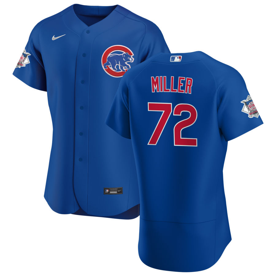 Chicago Cubs 72 Tyson Miller Men Nike Royal Alternate 2020 Authentic Player Jersey